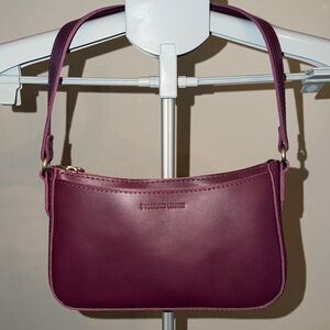 Portland Leather Lucy Purple Maroon Shoulder Bag